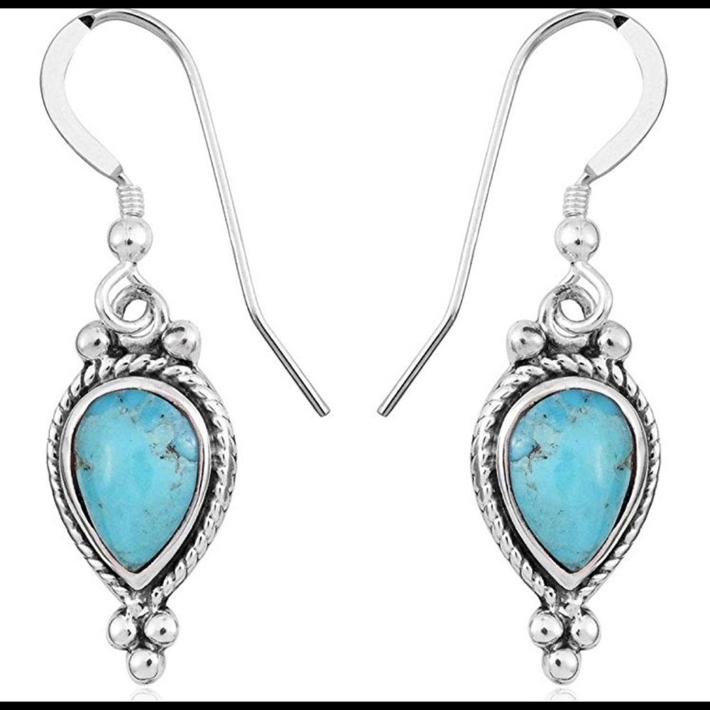 925 Sterling Silver /Turquoise / Earrings